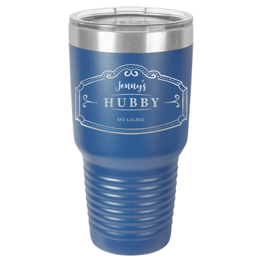 Hubby Anniversary 30oz Ringneck Tumbler